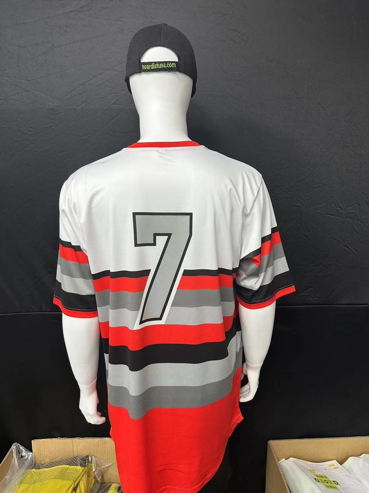 150GSM Mesh Jersey Custom 2 Button Baseball Jersey (Full Dye Sublimation) #USA50059