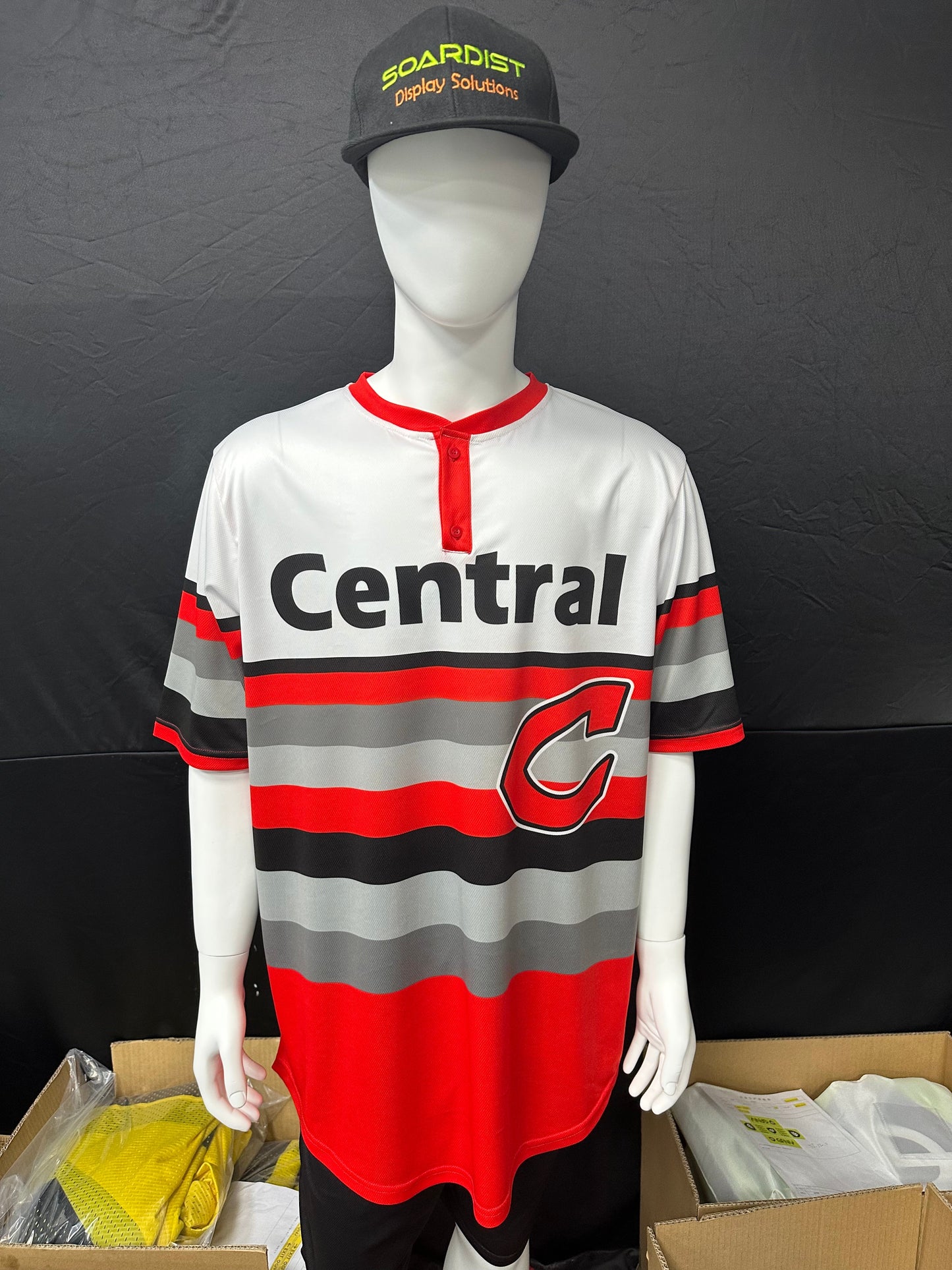150GSM Mesh Jersey Custom 2 Button Baseball Jersey (Full Dye Sublimation) #USA50059