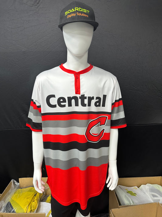 150GSM Mesh Jersey Custom 2 Button Baseball Jersey (Full Dye Sublimation) #USA50059