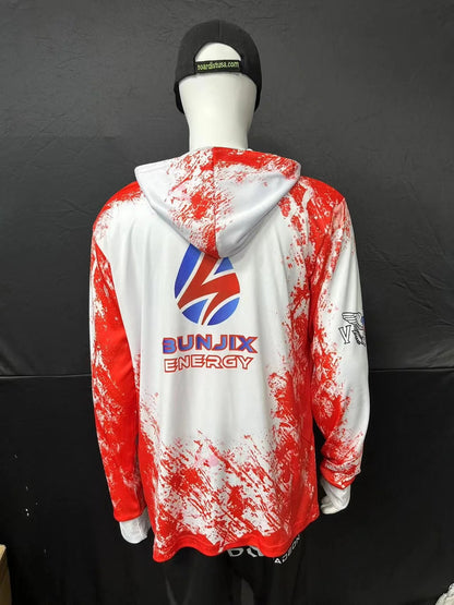 120GSM Milk Silk Long Sleeve Hoodie T-shirt (Full Dye Sublimation)#USA500138