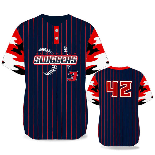 150GSM Mesh Jersey Custom 2 Button Baseball Jersey (Full Dye Sublimation) #USA50059