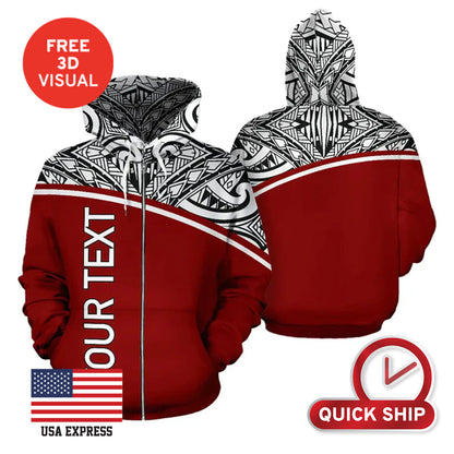 Full Zipper Hoodie (Full Dye Sublimation) #USA500025