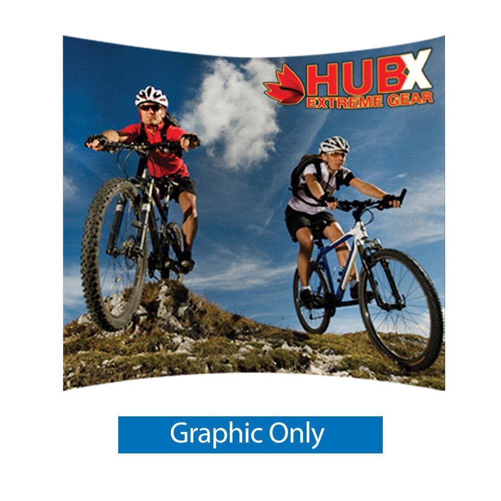 8ft. & 10ft. RPL Curved Fabric Pop Up Display - WS Display