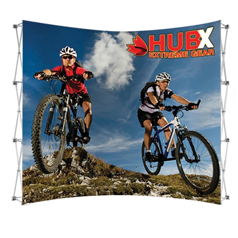 8ft. & 10ft. RPL Curved Fabric Pop Up Display - WS Display