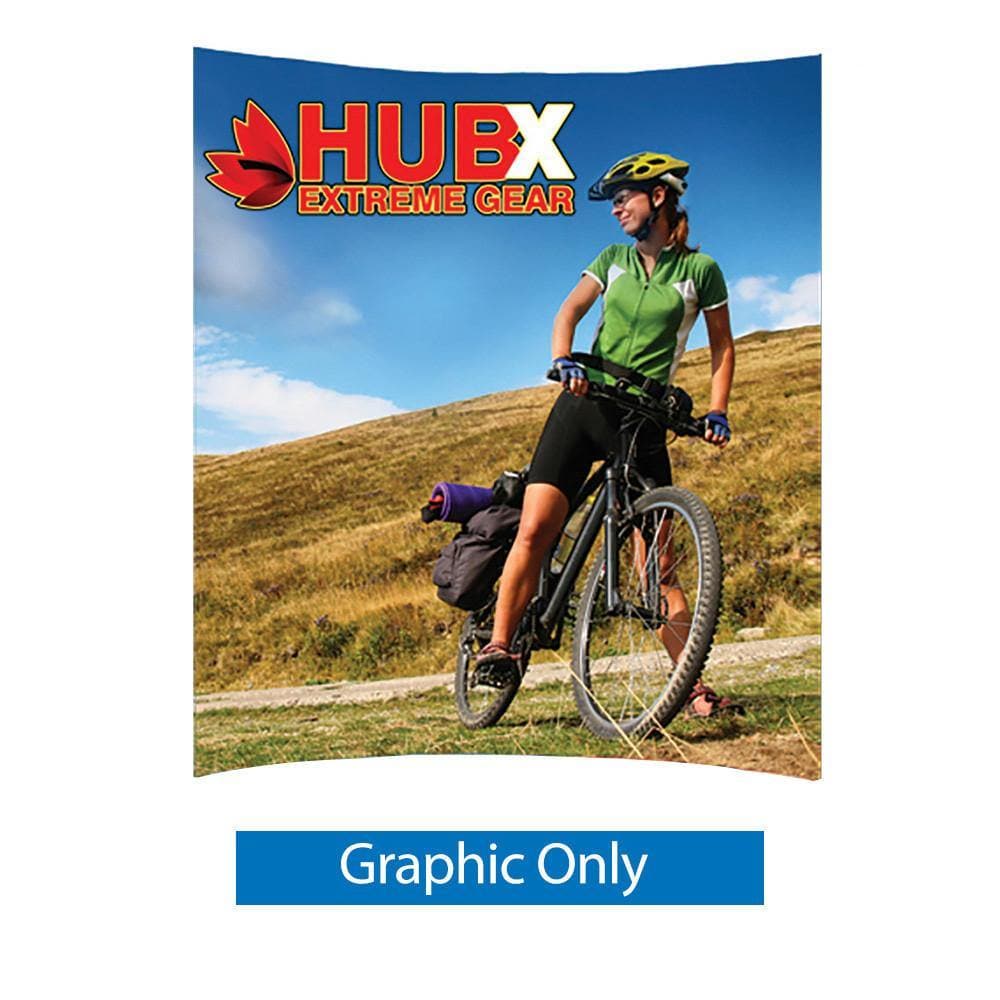8ft. & 10ft. RPL Curved Fabric Pop Up Display - WS Display