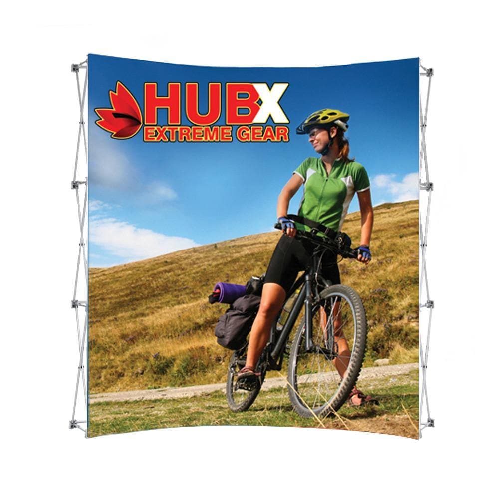 8ft. & 10ft. RPL Curved Fabric Pop Up Display - WS Display