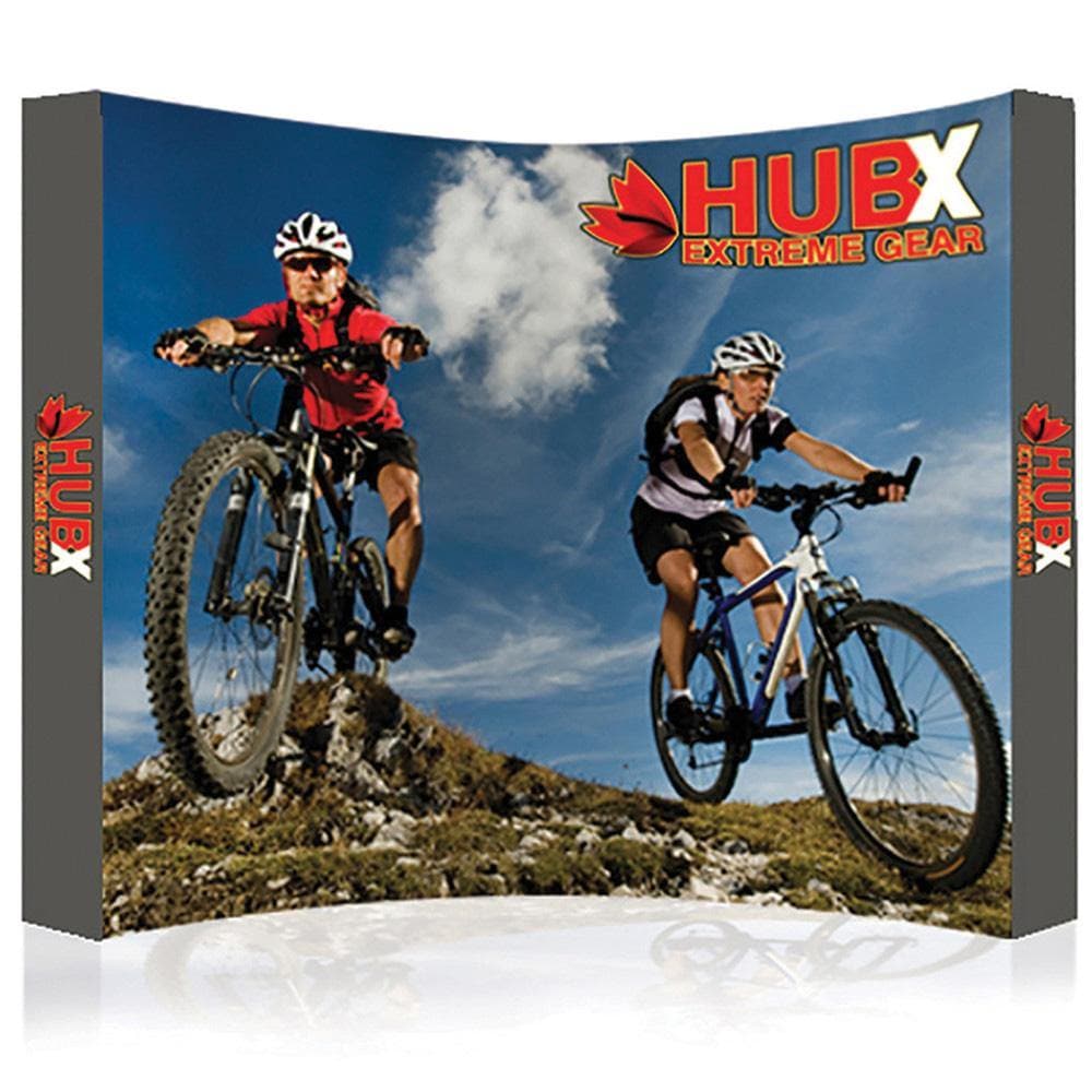 8ft. & 10ft. RPL Curved Fabric Pop Up Display - WS Display
