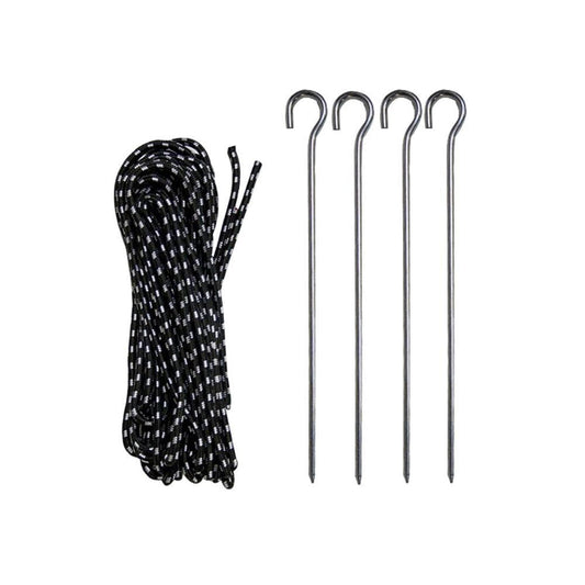 Rope and Stake Set for Casita Canopy (includes 4 Stakes & 4 Bungee Ropes) - WS Display