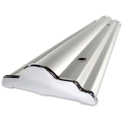 48" SilverStep Retractable Banner Stand (Silver) - WS Display